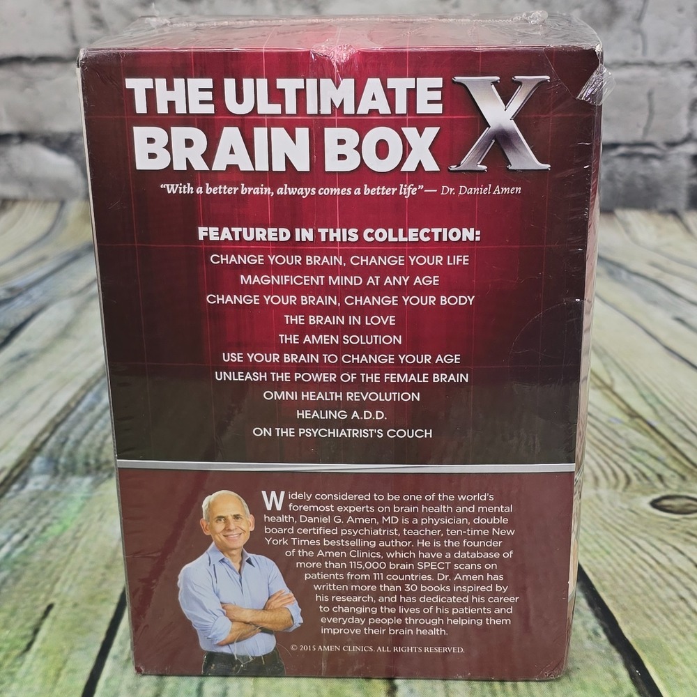 Dr Daniel‎ Amen Brain Box X + Change Your Brain Coaching Program DVD Sets - NEW - Picture 3 of 9